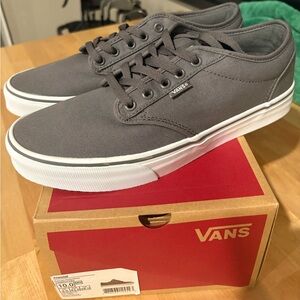 Vans Men's Charcoal Canvas Sneakers